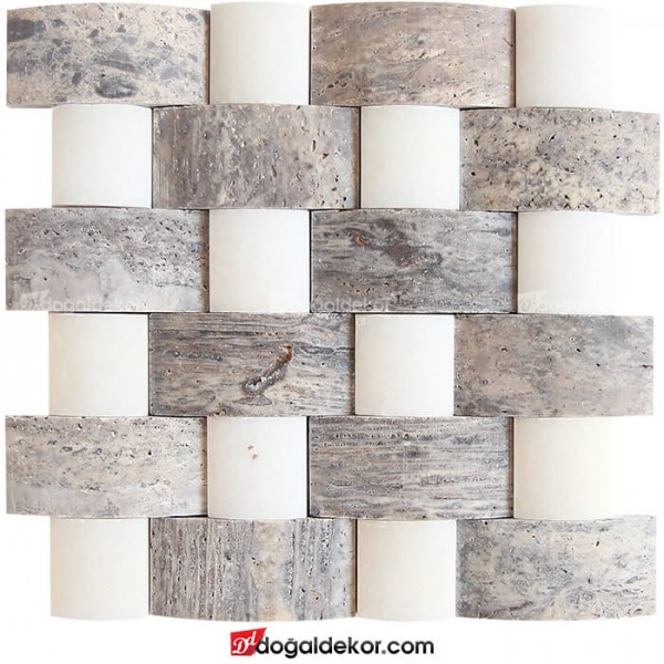 Duvar Kaplama Traverten Hasır Doğal Taş 5x10 -DT1481